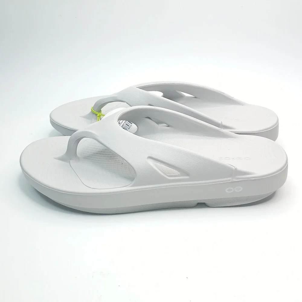 OOFOS OOriginal Sandal Men 11 Women 13 Moonstone Grey Recovery Flip Flop